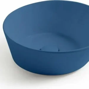 Nu Kopen Sanitair Sani Waskom Keramiek Rond Blauw Mat 42x42x16,5cm