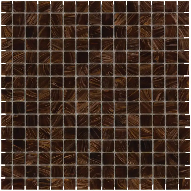 Wand & Vloer Mozaïek Tegels Factory Glas Bruin - Matje 32,2x32,2cm Speciale Aanbieding
