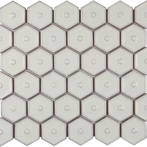 Wand Mozaïek Tegels Factory Hexagon Keramiek Warm Beige - Matje 28,2x32,1cm Superprijs