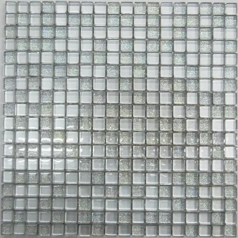 Premium Wand Mozaïek Tegels Factory Glas Ice Zilver - Matje 30x30cm