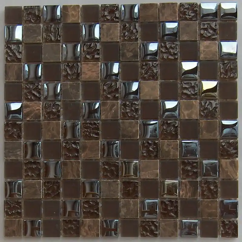 Laatste Kans Wand Mozaïek Tegels Factory Glas Toscane Bruin - Matje 30x30cm