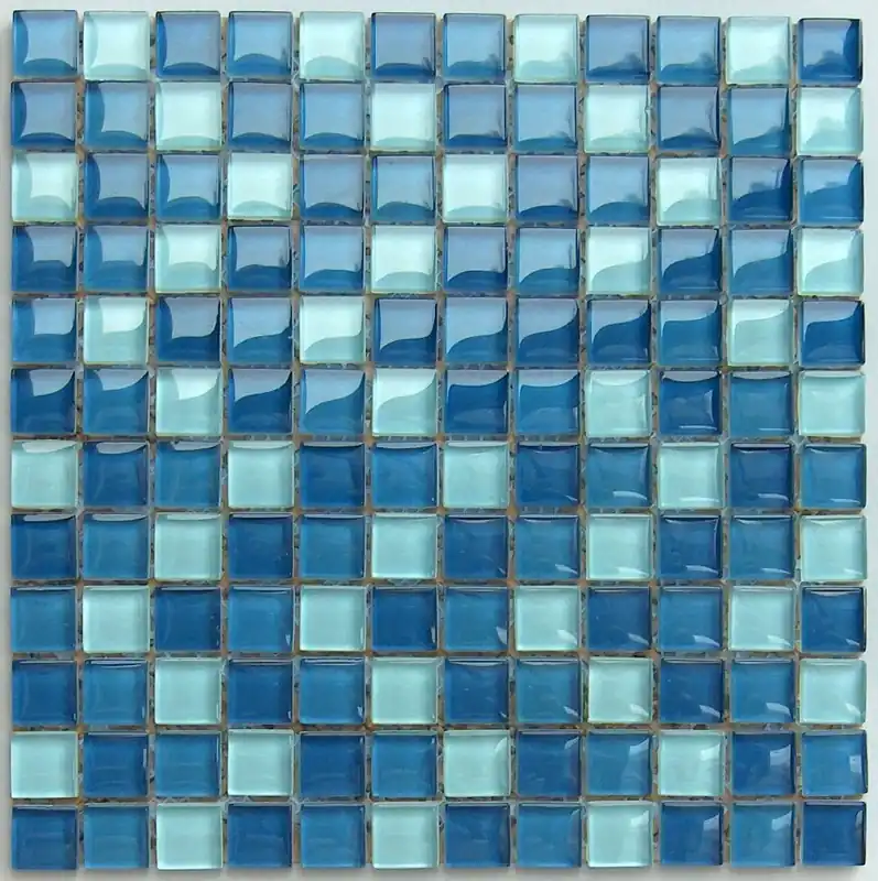 Wand Mozaïek Tegels Factory Glas Blauw Mix - Matje 30x30cm Rechtstreeks Van De Fabrikant