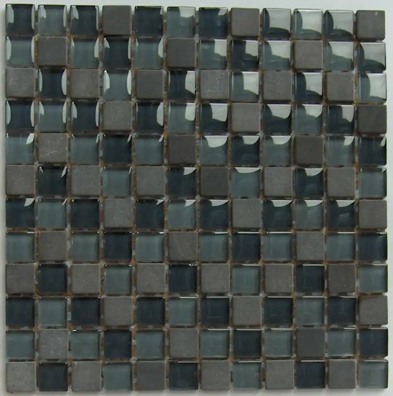 Must-Have Wand Mozaïek Tegels Factory Glas/Marmer Zwart - Matje 30x30cm
