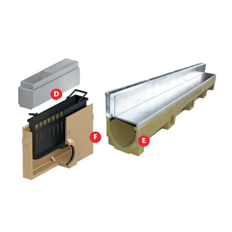 Euroline goot + LEDline RVS rooster + vuilvanger 50 cm Alleen Vandaag