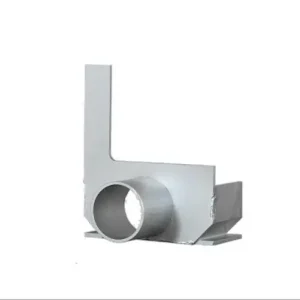 Sleufgoot aluminium Sidedrain/75 eindstuk rechts + uitloop 50 mm Fabrieksprijs