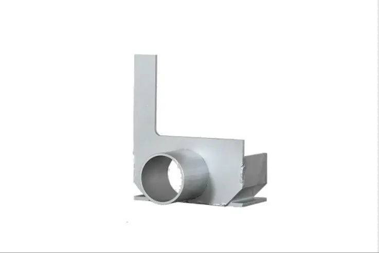 Sleufgoot aluminium Sidedrain/75 eindstuk rechts + uitloop 50 mm Fabrieksprijs