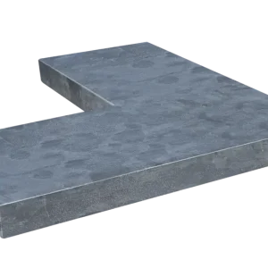 Afdekplaat / vijverrand Blue moon honed linea hoek 50/50x20x3 - maandprijs Lage Prijs