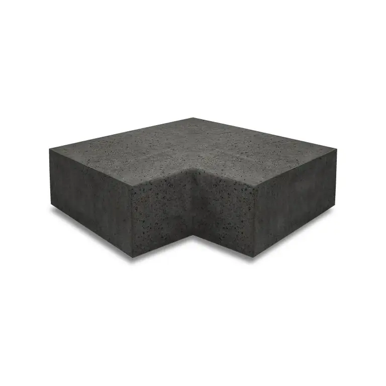 ArtiStone hoekstuk traptreden 90° binnen 37x15 Carbon Goedkoop