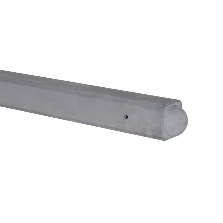 Tussenpaal tbv plantenbak Bol 10x10x100 (sponning 37 cm) Grijs Superprijs