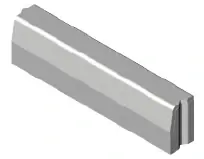Trottoirband 13/15x25x100 grijs visbek K Uitverkoop