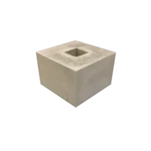 Gecertificeerd Poer 30x30x20 met gat vierkant 9x9cm