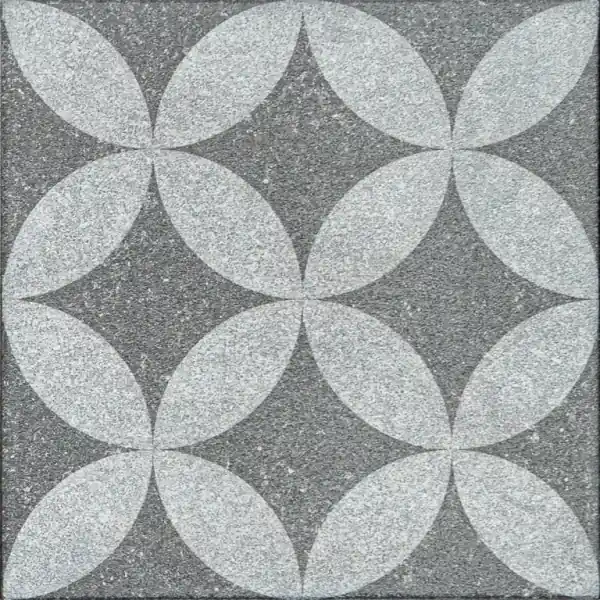 Must-Have GeoProArte® 60x60x4 Design Flowers Dark Flower