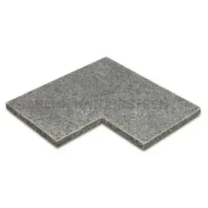 Aanbieding Afdekplaat / vijverrand Graniet G654 antraciet 100x30x3 cm met facet
