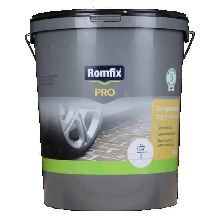 Romfix Pro 25 kg Steengrijs Op = Op