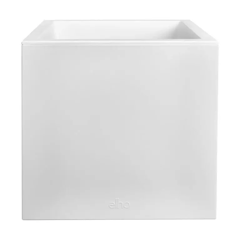 Elho vivo next vierkant 40 white (lxbxh) 39x40x38 cm + wielen Koop Vandaag