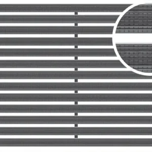 Voordeelprijs ACO Schoonloper Aluminium mat met rubberstroken zwart 60x60x2cm