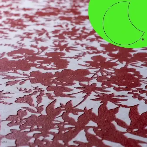 Hete Deal Keramische staptegel TD Decor rond Ø120x2 cm Doily Rosso - model B