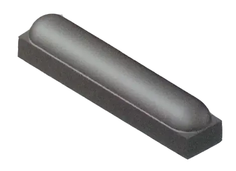 Stootband met voet 18x20x100 2 x rond grijs Gratis Retour