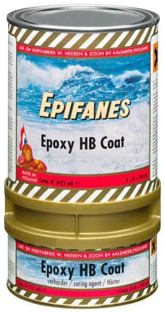 Nieuw epifanes epoxy hb coat (grijs) 0,75 liter