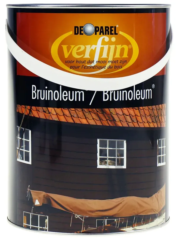 Hoge Kwaliteit Verfijn Bruinoleum (Bruin) 5 ltr