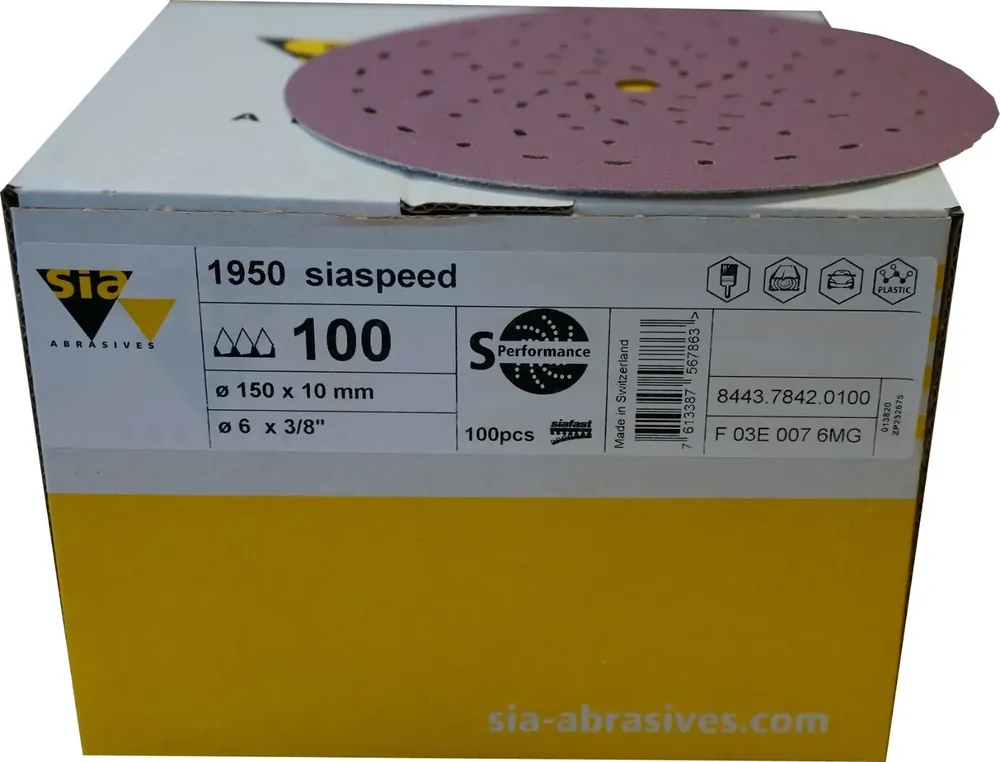 sia 1950 siaspeed schuurschijf 150mm (p240) 100 st Direct Verzonden
