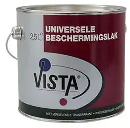 Aanbieding Vista Universele Beschermingslak extra mat 2,5 l