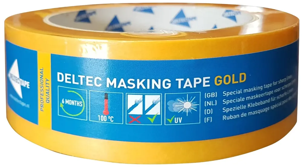Deltec Masking Tape Gold 50m (38mm) Lage Prijs