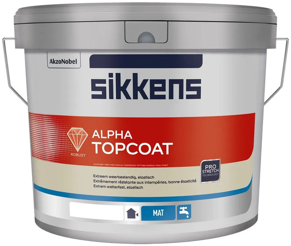 Goedkoop Sikkens Alpha Topcoat (donker) 10 ltr