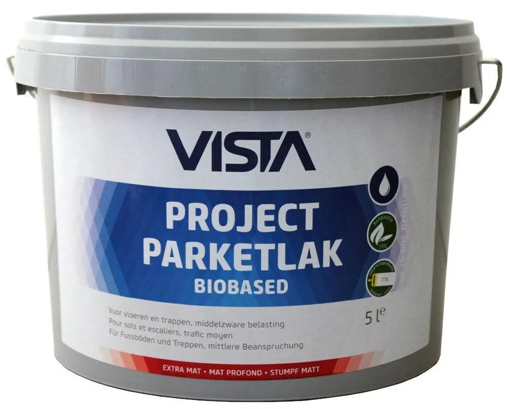 Vista Project Parketlak Biobased extra mat 5 ltr Betaalbaar