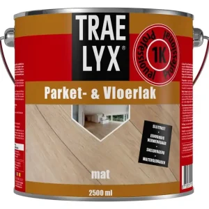 Beperkt Aanbod Trae Lyx Parketlak & Vloerlak Mat 2,5 Ltr
