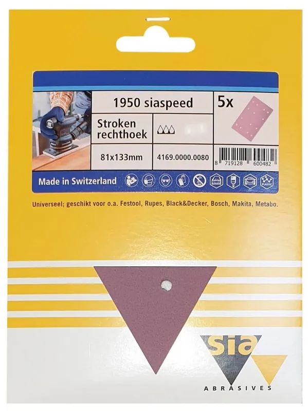 Sia 1950 Siaspeed Strook 81x133mm P320 5st Must-Have