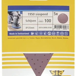 Finale Uitverkoop Sia 1950 Siaspeed Schuurschijf 125 mm (P240) 5 st