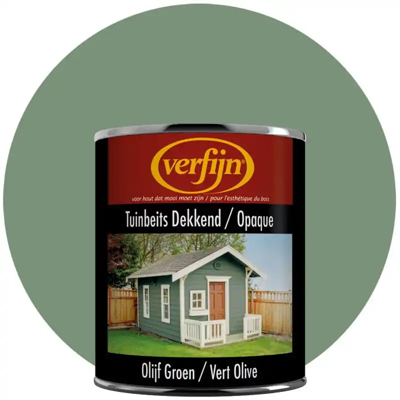 Verfijn Tuinbeits Dekkend (Olijf groen) 0.75 Lite Must-Have