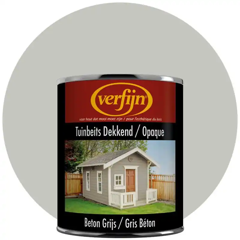 Verfijn Tuinbeits Dekkend (Beton grijs) 2,5 Liter Exclusieve Aanbieding