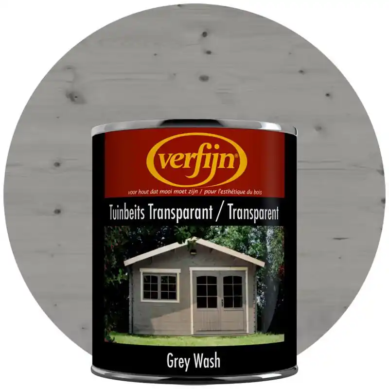Direct Beschikbaar Verfijn Tuinbeits Transparant (Grey Wash) 0,75 Lit