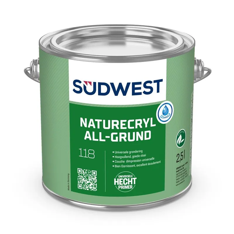 Superprijs Südwest Naturecryl All-grund (Zwart) 2,5L