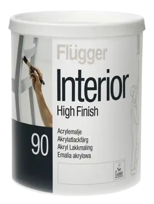 Flügger Interior High Finish 90 Hoogglans 0,75 ltr Bestel Nu