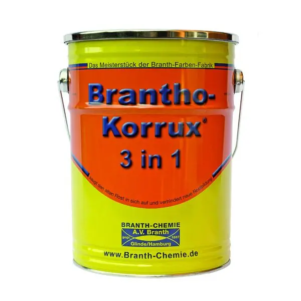 Brantho Korrux 3-in-1 (Ral 9010) Glans 5 liter Korting