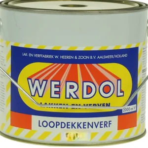Werdol Loopdekkenverf (Zwart) 2 ltr Koopje