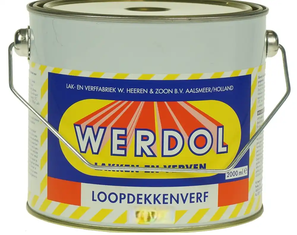 Werdol Loopdekkenverf (Zwart) 2 ltr Koopje