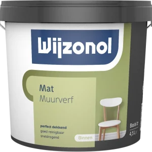 Wijzonol Muurverf Mat (Donker) 5 ltr Fabrieksprijs