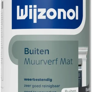 Koopje Wijzonol Muurverf voor Buiten Mat (Donker) 1 ltr