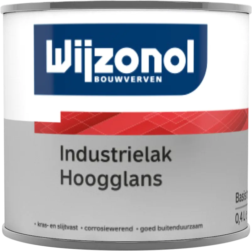 Merkproduct Wijzonol Industrielak Hoogglans (donker) 0,5 ltr