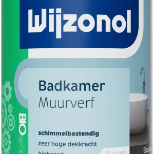 Wijzonol Badkamer Muurverf Bio (licht) 1 ltr Merkproduct
