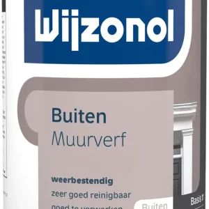 Finale Uitverkoop Wijzonol Muurverf voor Buiten (donker) 1 ltr