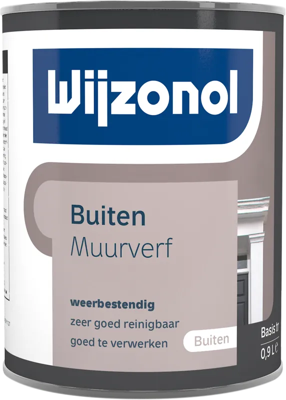 Finale Uitverkoop Wijzonol Muurverf voor Buiten (donker) 1 ltr