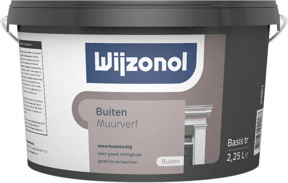 Wijzonol Muurverf voor Buiten (donker) 2,5 ltr Speciale Aanbieding