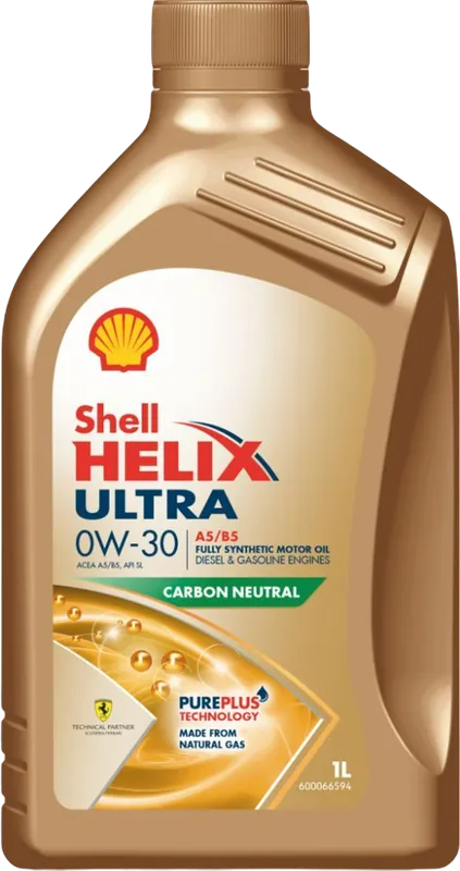 Shell Helix Ultra A5/B5 0w30 motorolie 1 liter Premium