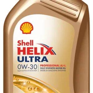 Op = Op Shell Helix Ultra Professional AJ-L 0w30 motorolie 1 liter