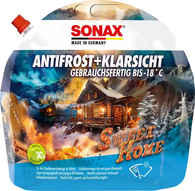 SONAX Sweet-Home Ruitenwisservloeistof Antivries -18 - Zak 3 liter Finale Uitverkoop